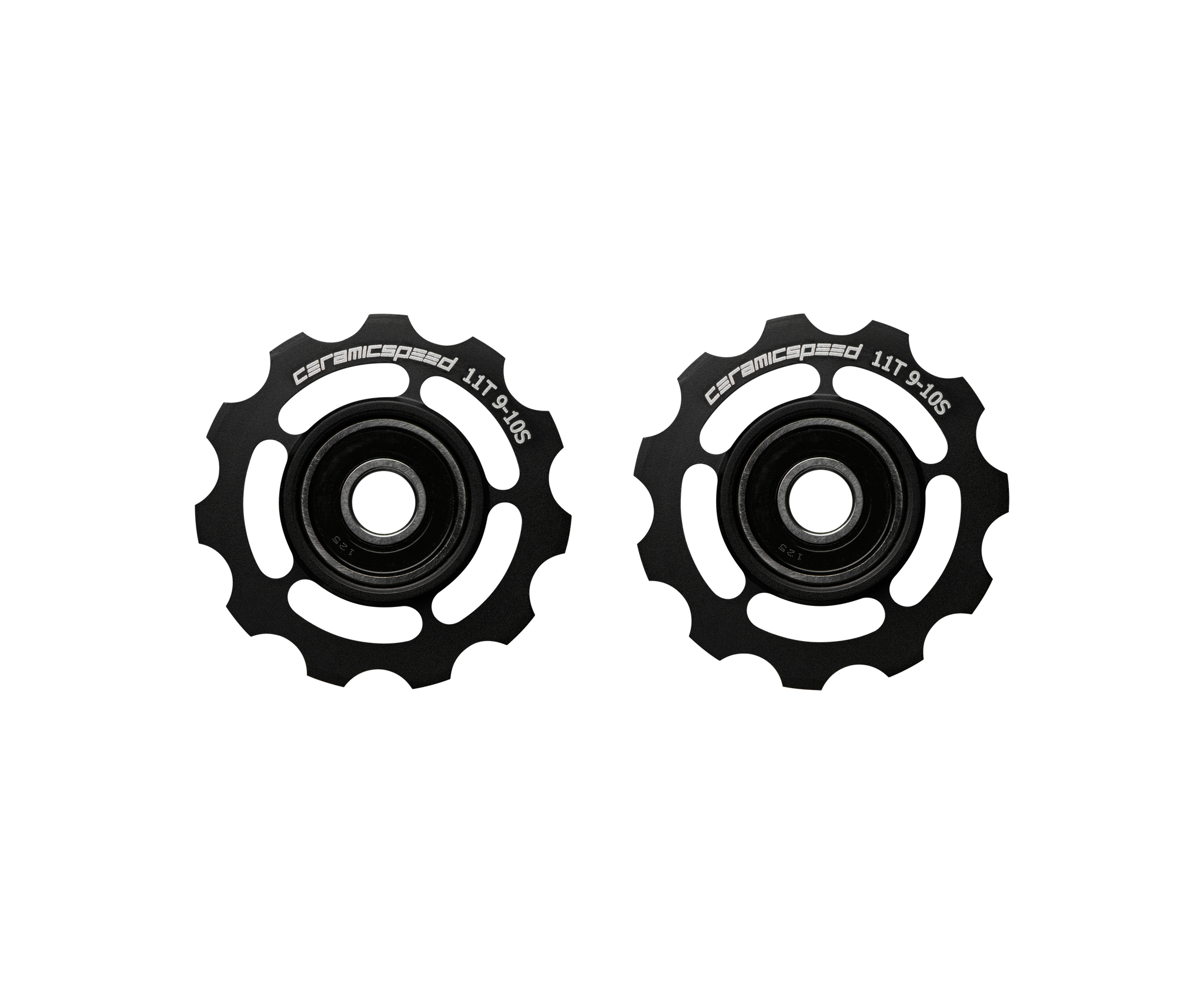SHIMANO タイヤホイール 11段ギア ブラック Pulley Wheels for Shimano 9+10s
